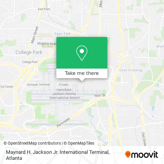 Maynard H. Jackson Jr. International Terminal map