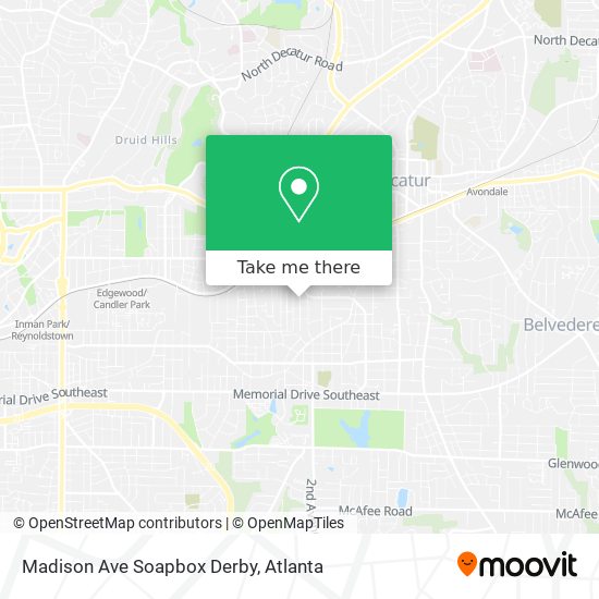 Mapa de Madison Ave Soapbox Derby