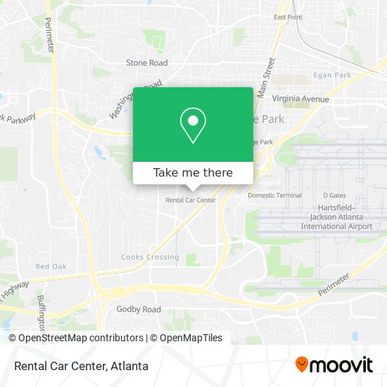 Rental Car Center map