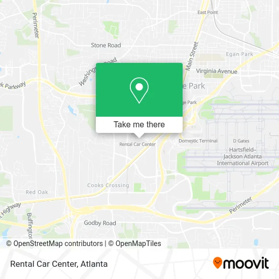 Rental Car Center map