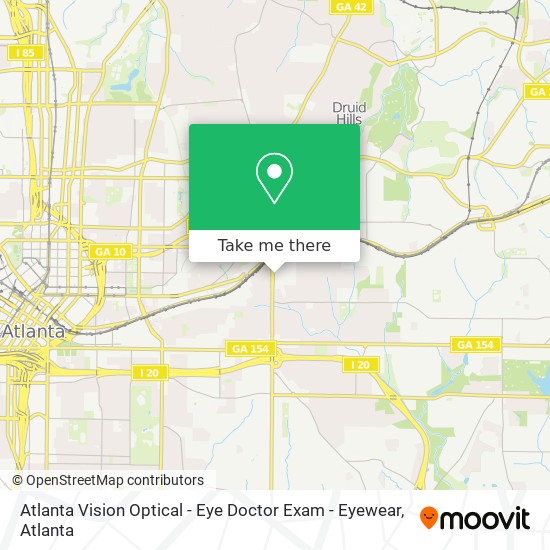 Mapa de Atlanta Vision Optical - Eye Doctor Exam - Eyewear