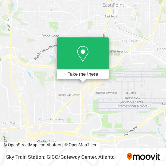Mapa de Sky Train Station: GICC / Gateway Center