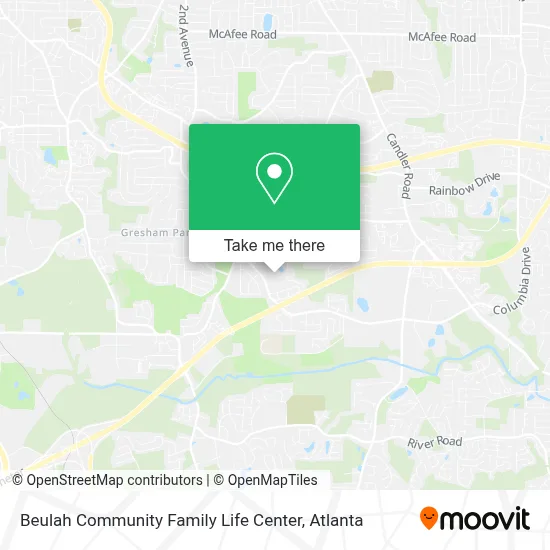 Beulah Community Family Life Center map