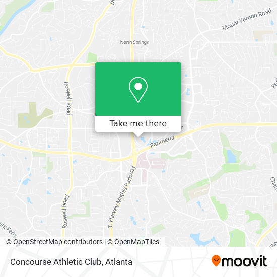 Concourse Athletic Club map