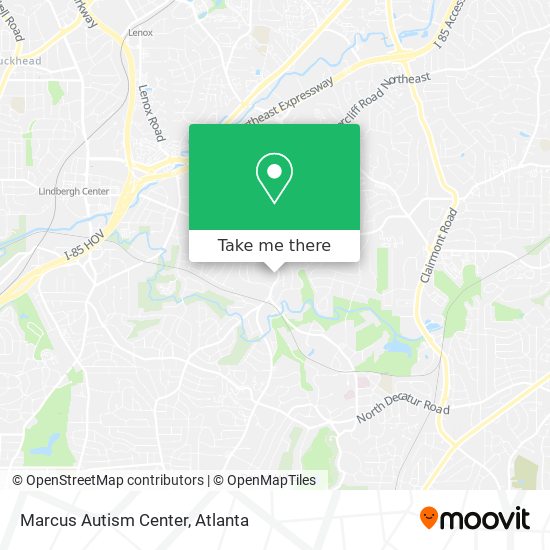Marcus Autism Center map