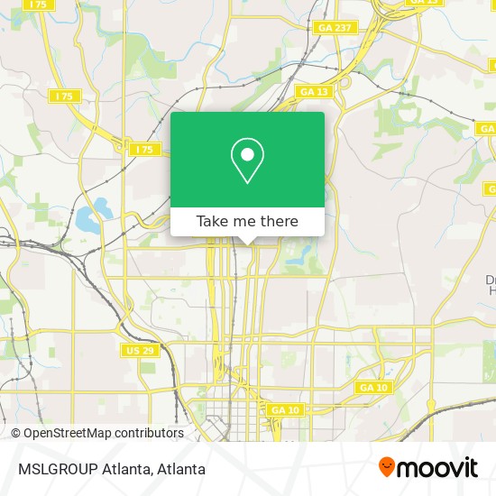 Mapa de MSLGROUP Atlanta