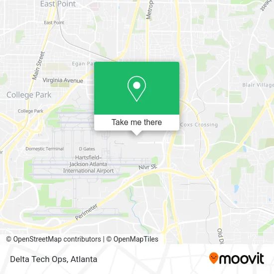 Mapa de Delta Tech Ops