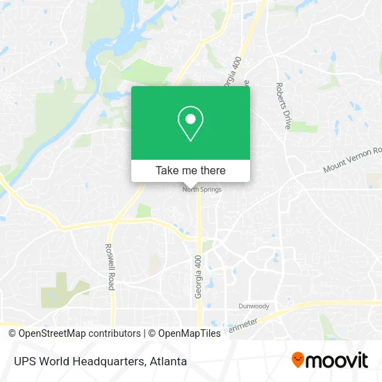 Mapa de UPS World Headquarters