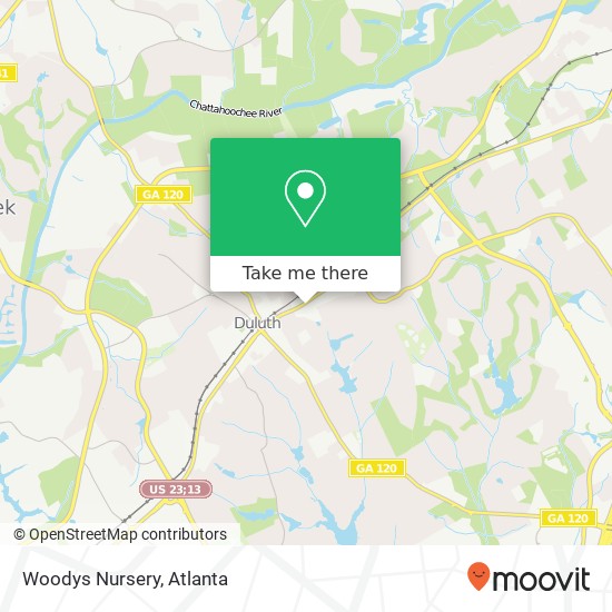 Mapa de Woodys Nursery