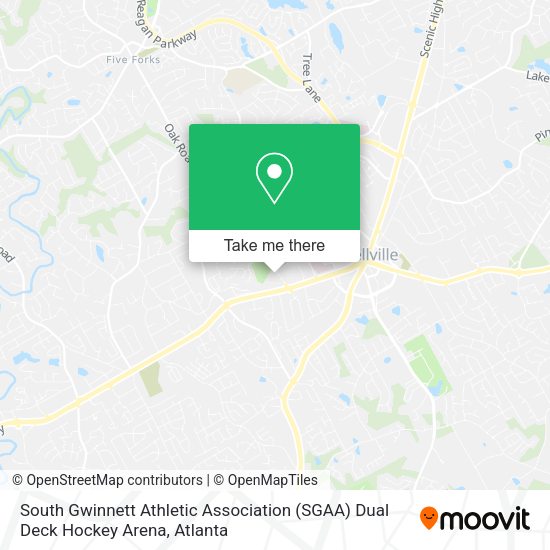 South Gwinnett Athletic Association (SGAA) Dual Deck Hockey Arena map