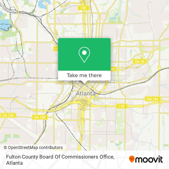Fulton County Board Of Commissioners Office map