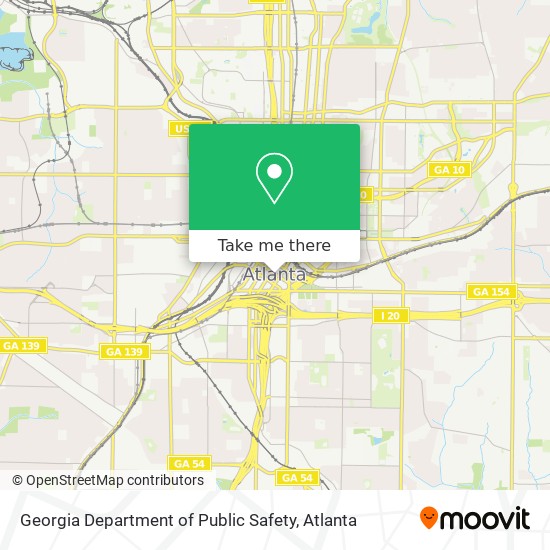 Georgia Department of Public Safety map