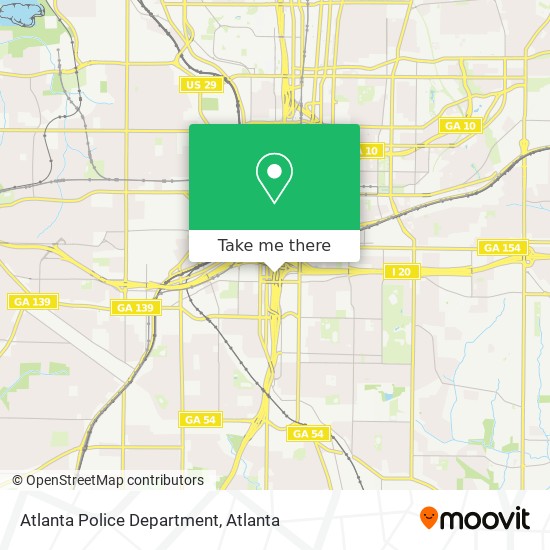 Mapa de Atlanta Police Department