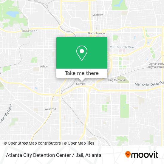 Atlanta City Detention Center / Jail map