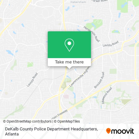 DeKalb County Police Department Headquarters map