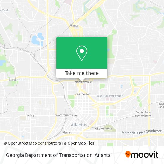 Georgia Department of Transportation map