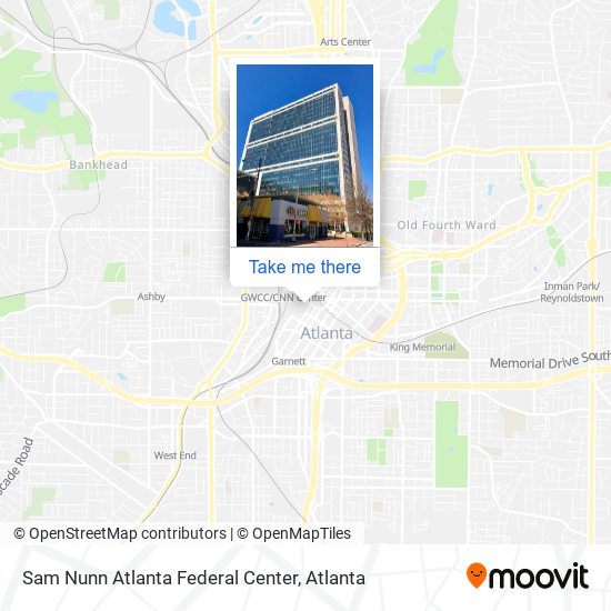 Mapa de Sam Nunn Atlanta Federal Center
