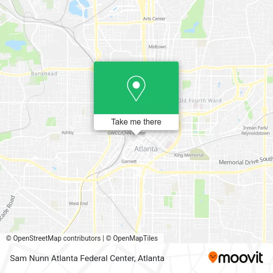 Mapa de Sam Nunn Atlanta Federal Center