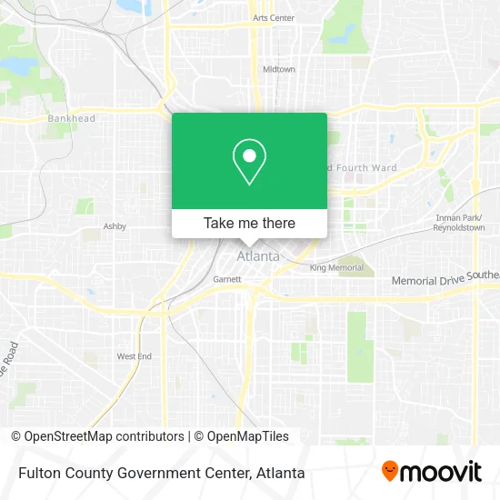 Fulton County Government Center map