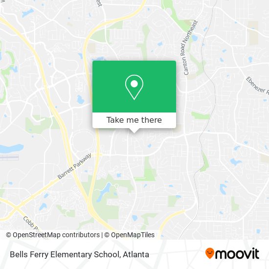 Mapa de Bells Ferry Elementary School