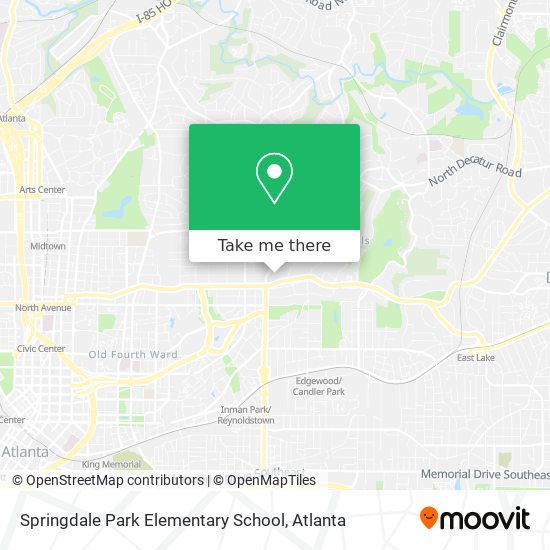 Springdale Park Elementary School map