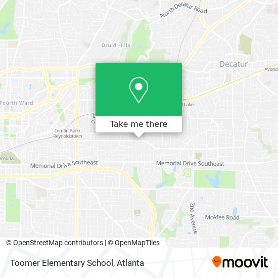 Toomer Elementary School map