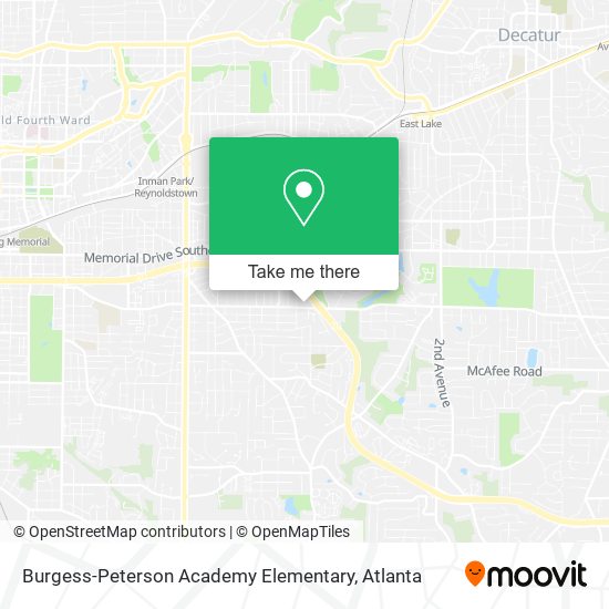 Mapa de Burgess-Peterson Academy Elementary