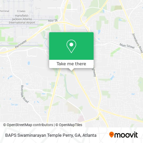 BAPS Swaminarayan Temple Perry, GA map