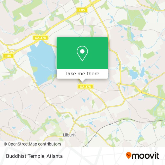 Buddhist Temple map