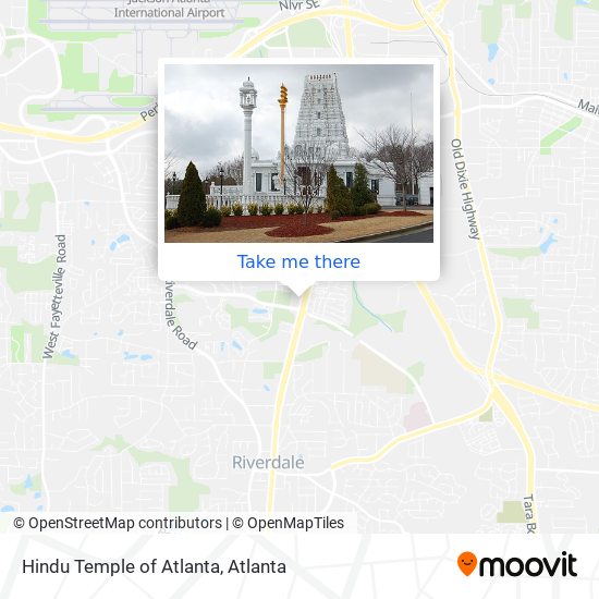 Mapa de Hindu Temple of Atlanta