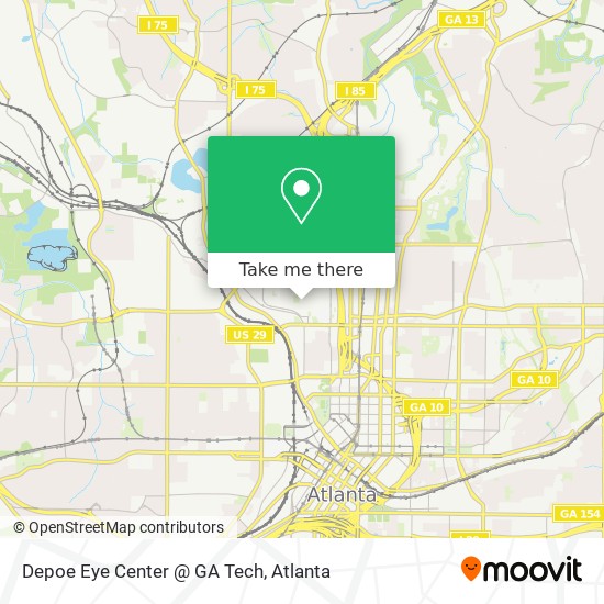 Depoe Eye Center @ GA Tech map