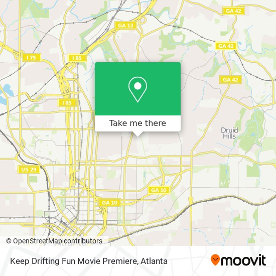 Keep Drifting Fun Movie Premiere map