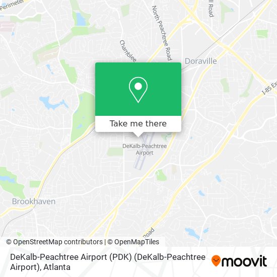 DeKalb-Peachtree Airport (PDK) (DeKalb-Peachtree Airport) map