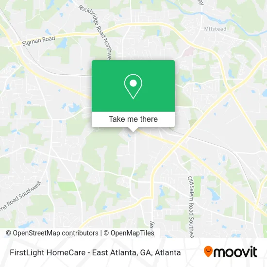 FirstLight HomeCare - East Atlanta, GA map