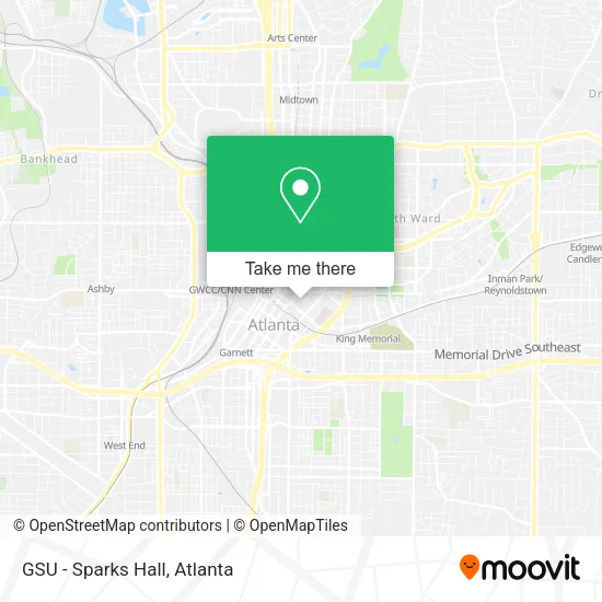 GSU - Sparks Hall map