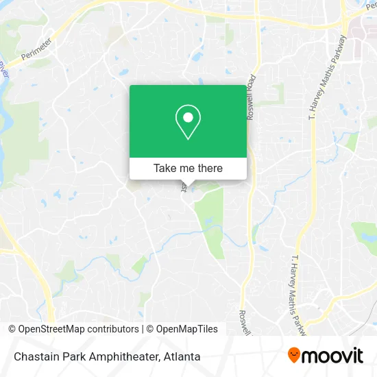 Chastain Park Amphitheater map