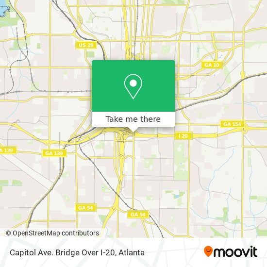 Mapa de Capitol Ave. Bridge Over I-20