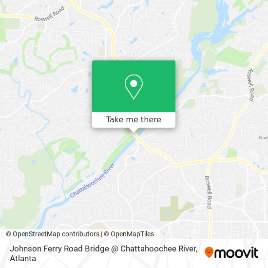 Mapa de Johnson Ferry Road Bridge @ Chattahoochee River