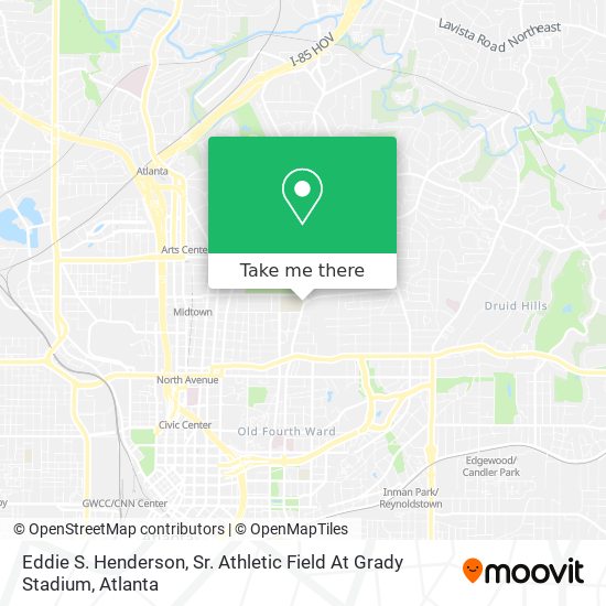 Eddie S. Henderson, Sr. Athletic Field At Grady Stadium map