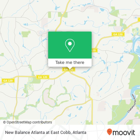 New Balance Atlanta at East Cobb map