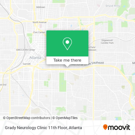 Grady Neurology Clinic 11th Floor map