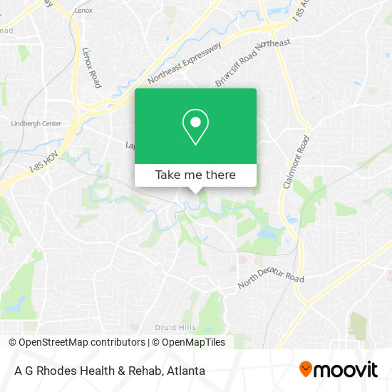 A G Rhodes Health & Rehab map