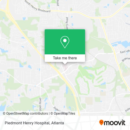 Piedmont Henry Hospital map