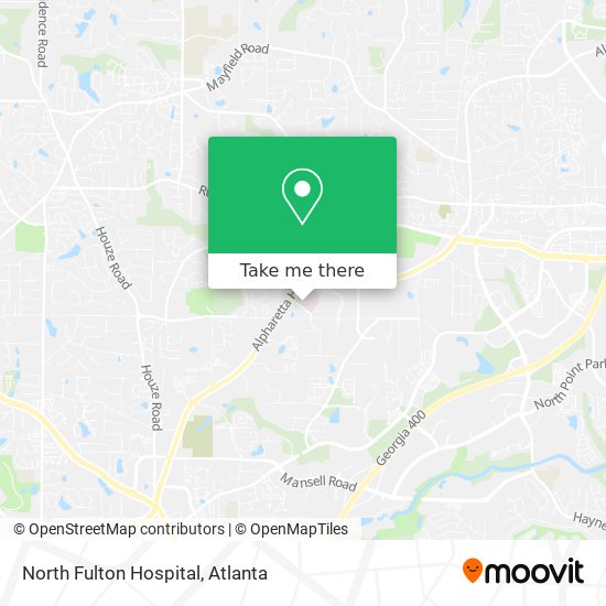 Mapa de North Fulton Hospital