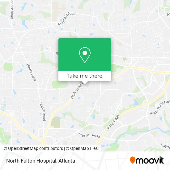 North Fulton Hospital map