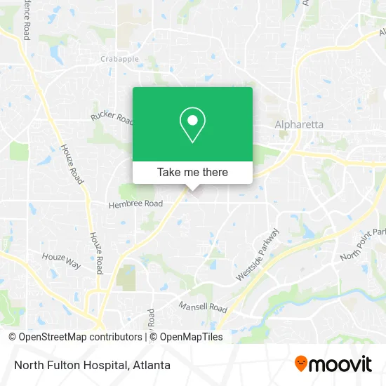 North Fulton Hospital map