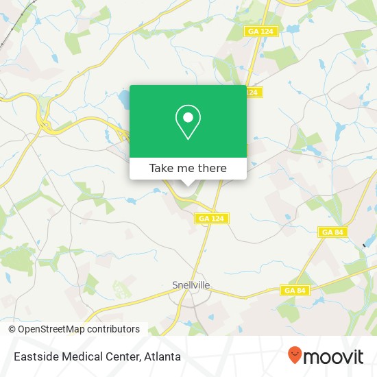 Mapa de Eastside Medical Center