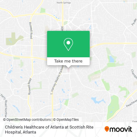 Mapa de Children's Healthcare of Atlanta at Scottish Rite Hospital