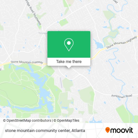 Mapa de stone mountain community center