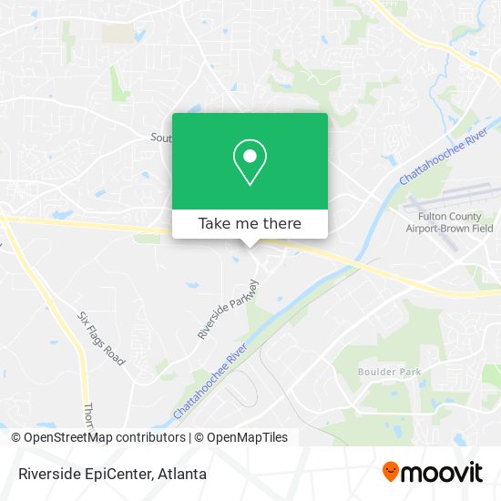 Riverside EpiCenter map